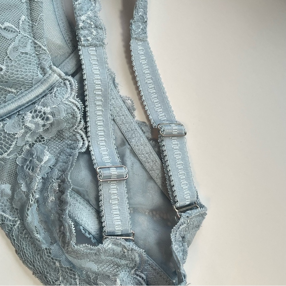 Light Blue Lace Underwire Bra - Women's Intimates - Picture 7 of 11